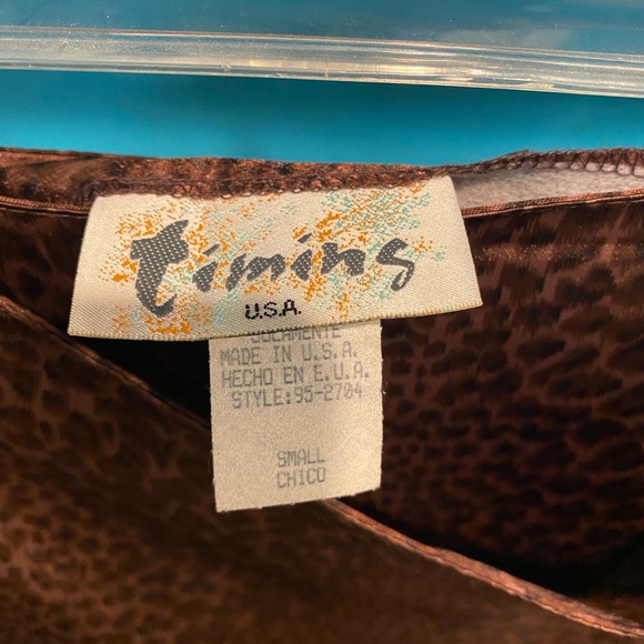 Women’s bronze color leopard skirt - Picture 3 of 3